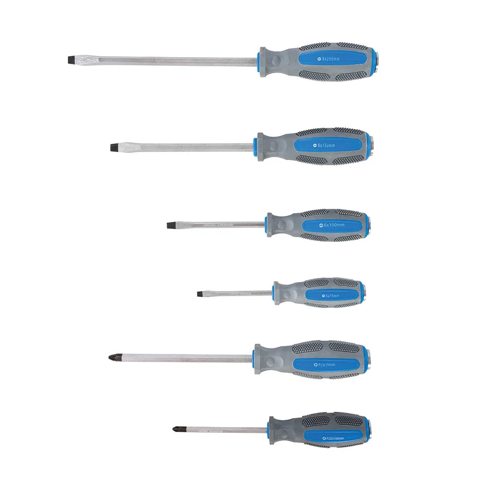Silverline 6 Piece Hammer-Through Screwdriver Set with Magnetic Tips
