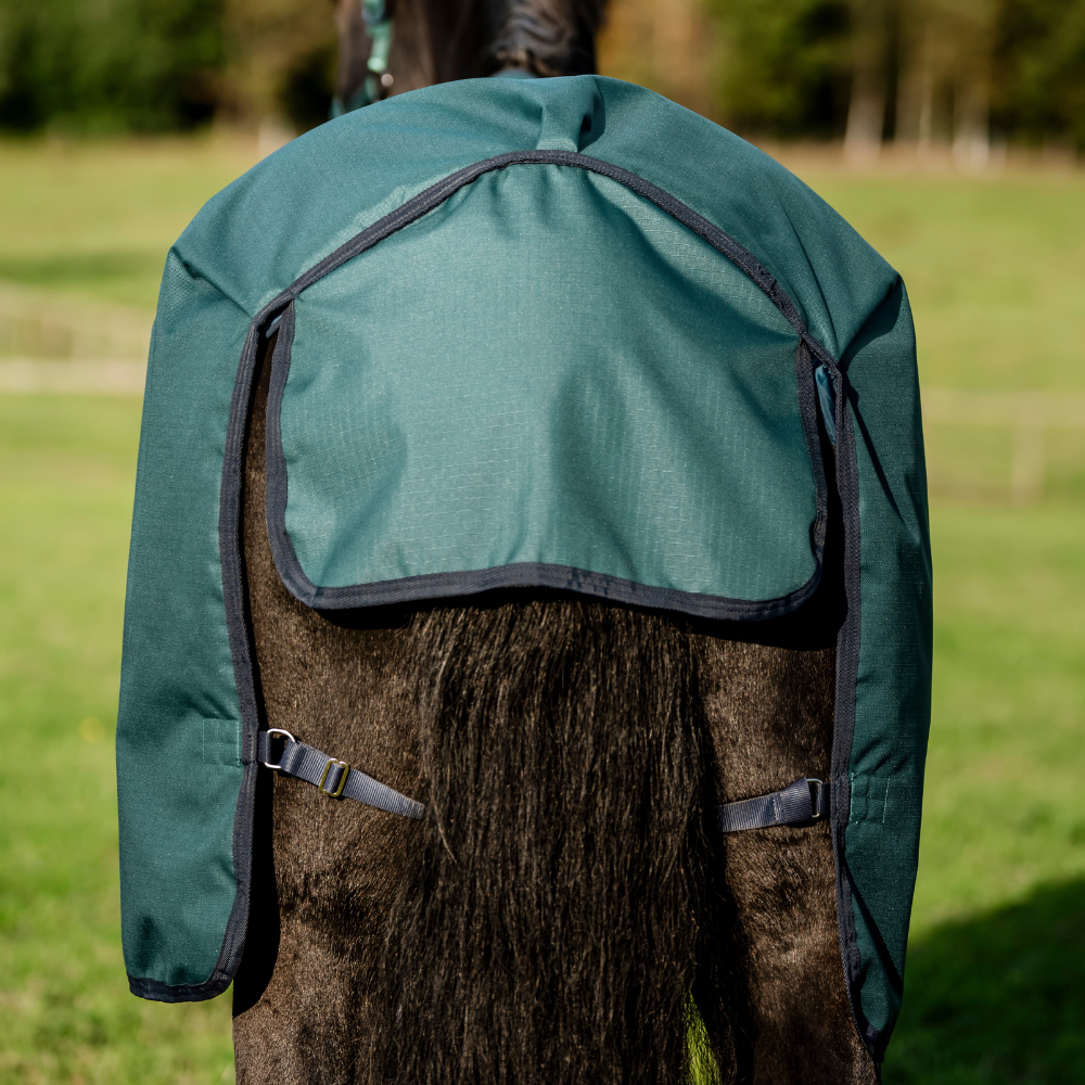 Horseware Ireland Amigo Ripstop 900D 50g Pony Turnout Rug #colour_dynasty-green-navy-silver