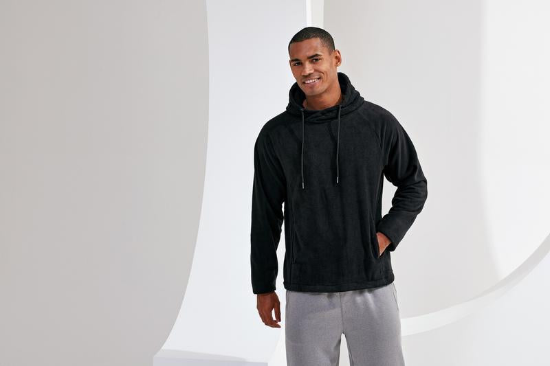 TriDri Microfleece Hoodie with Concealed Pockets and Adjustable Hem - Soft Fit