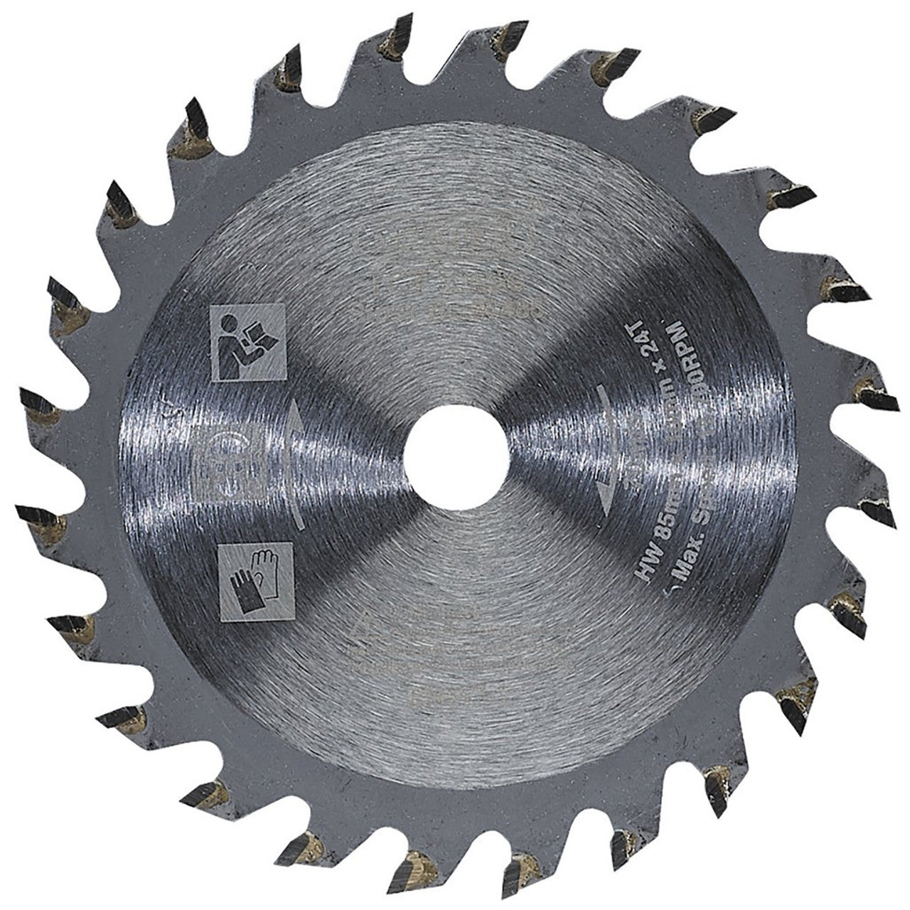 Draper Tools 85mm TCT Saw Blade 24T for Mini Circular Saws Hardwood MDF