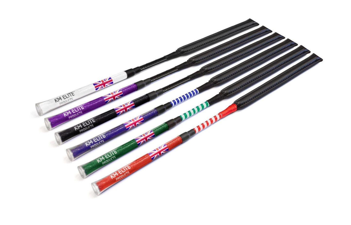 KM Elite Cush Grip Jump Bat Slimline Whip Durable Lightweight Riding Tool