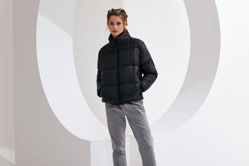 Women's TriDri Padded Jacket Lightweight Quilted High Neck Zip Pockets
