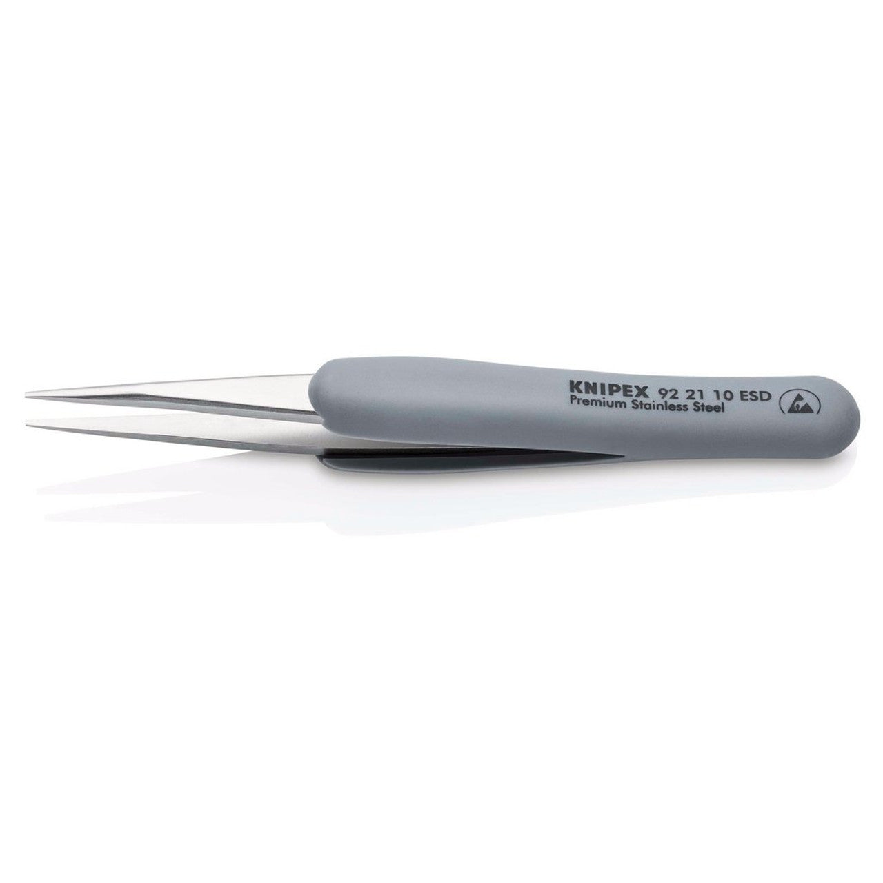 KNIPEX ESD Precision Tweezers 123mm with Rubber Handles for Electronics