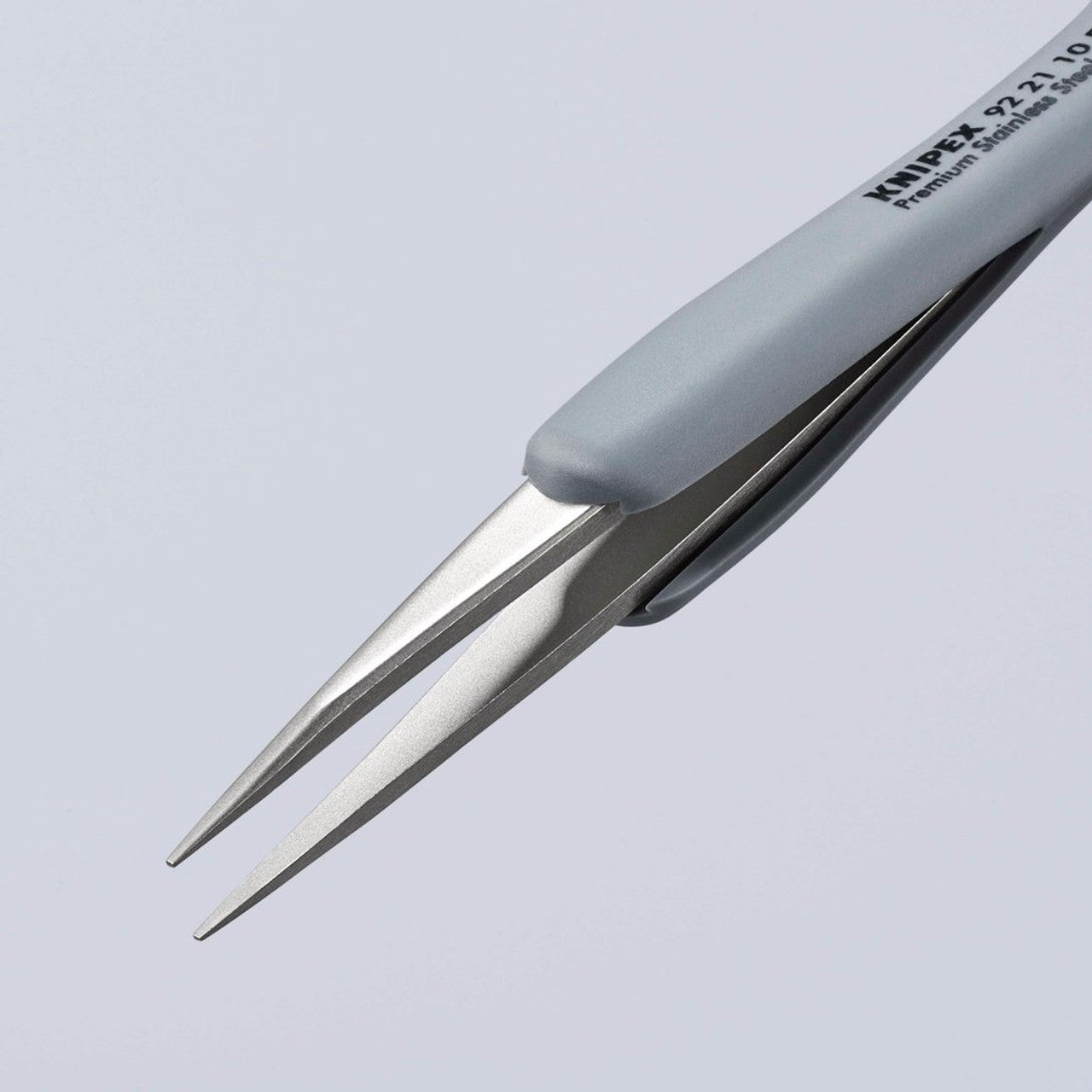 KNIPEX ESD Precision Tweezers 123mm with Rubber Handles for Electronics