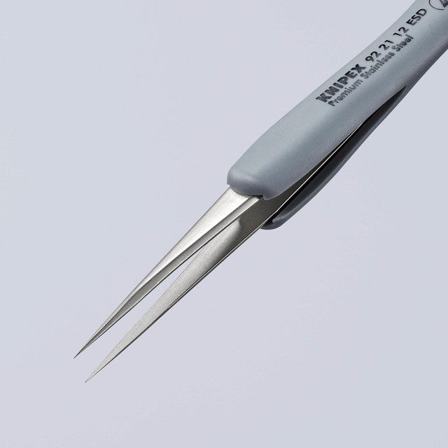 KNIPEX ESD Precision Tweezers 112mm Rubber H&les Antimagnetic Corrosion Resist.