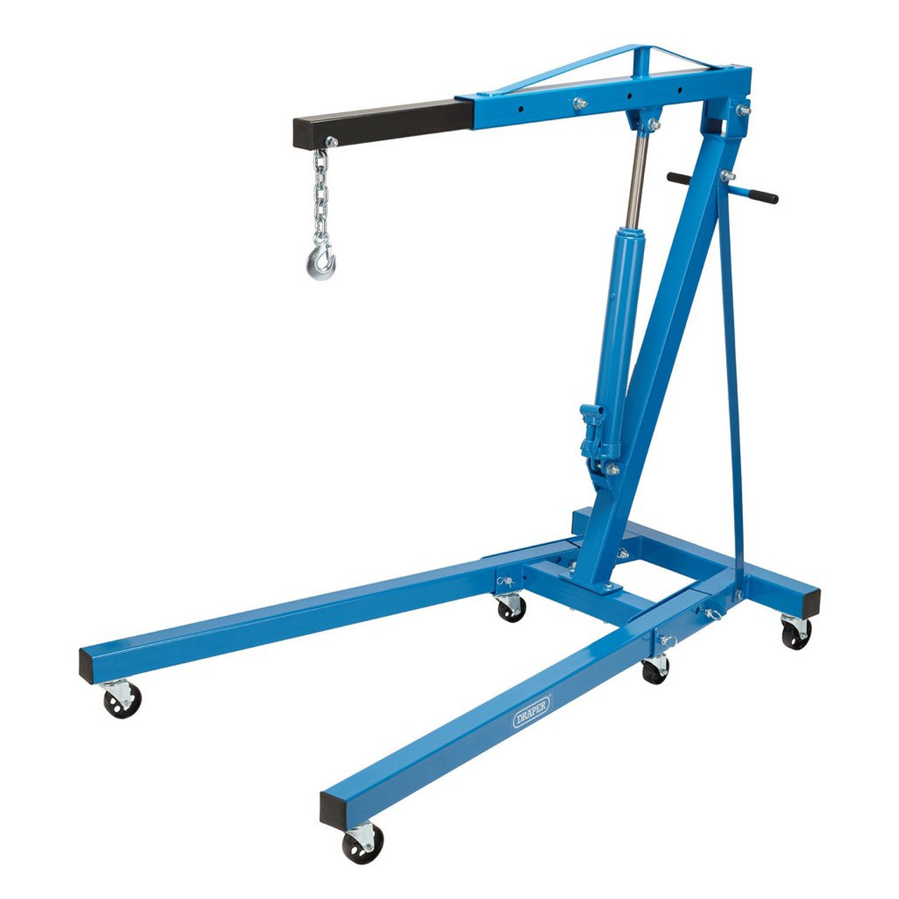 Draper Tools 2 Tonne Engine Crane with Hydraulic Pump and Folding Design