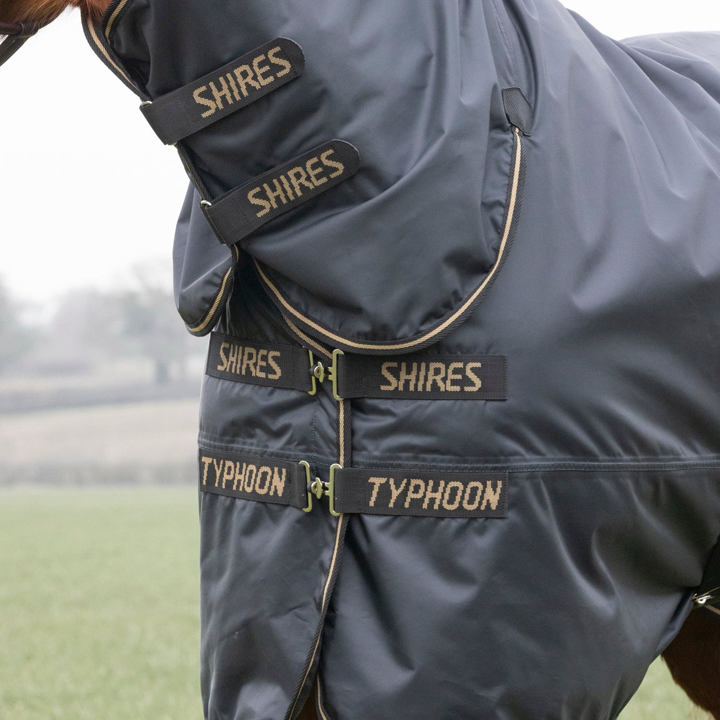 Shires Horse Typhoon 50g Combo Turnout Rug Waterproof-Breathable Rugging