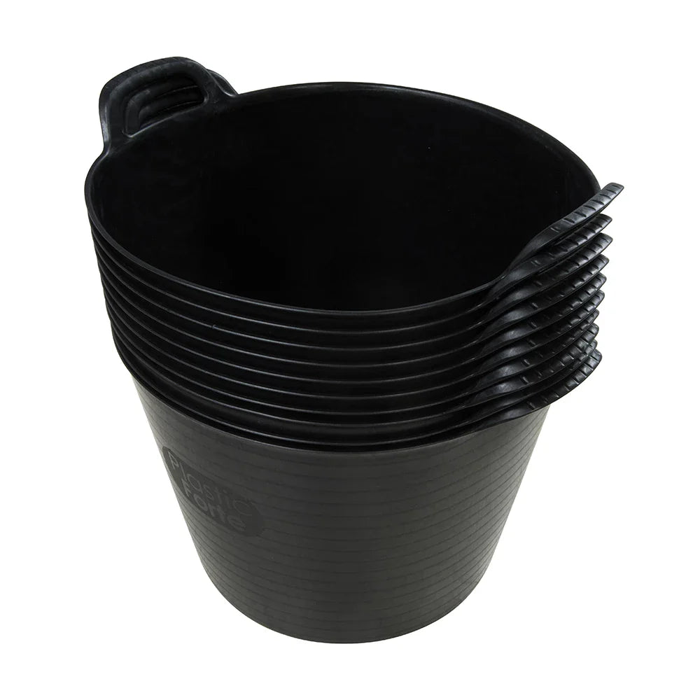 Silverline 42L Multi-Purpose Flexible Tub Strong Transport Bucket for All Uses