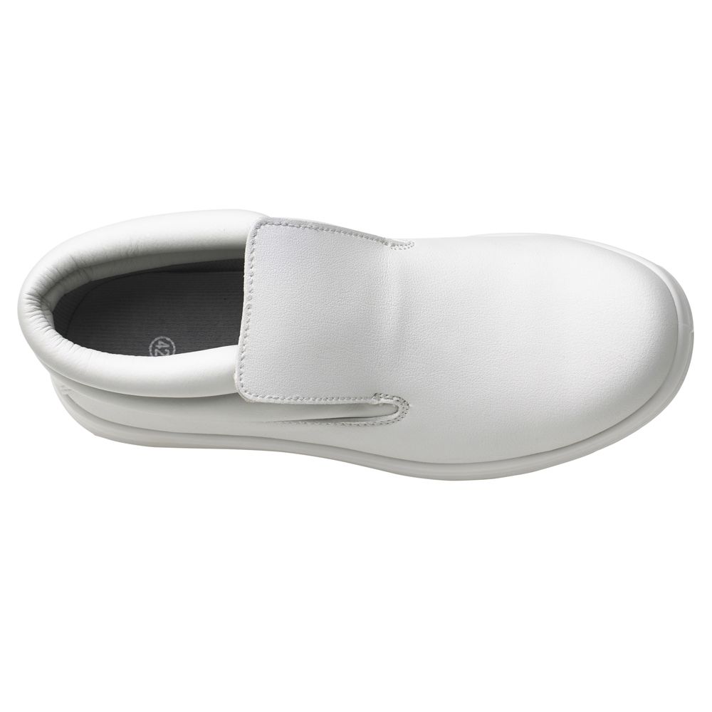 Food X Anti-Bacterial High Top Steel Toe Ankle Boots White Comfort Support