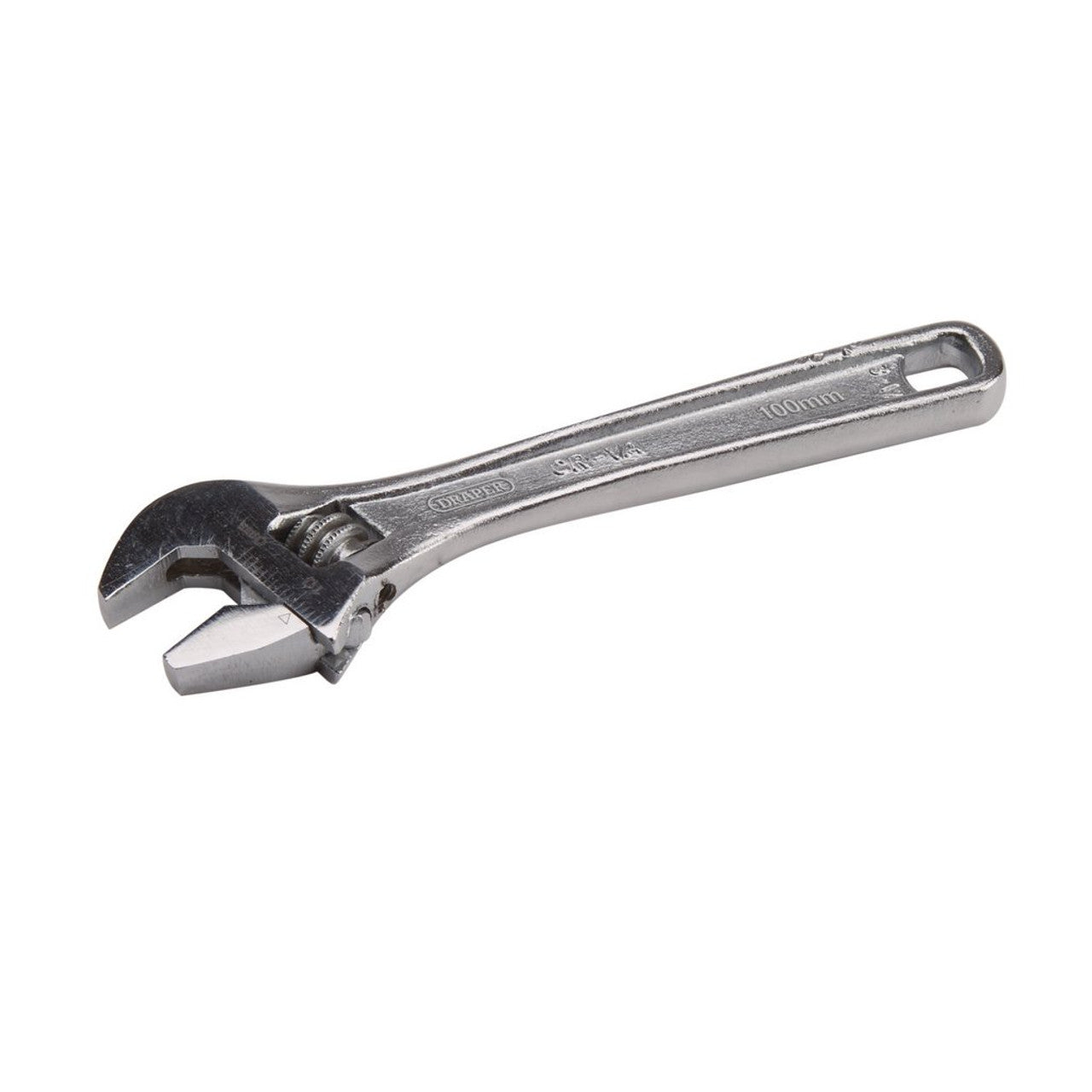 Draper Tools 100mm Adjustable Wrench Chrome Vanadium Steel with Laser Markings