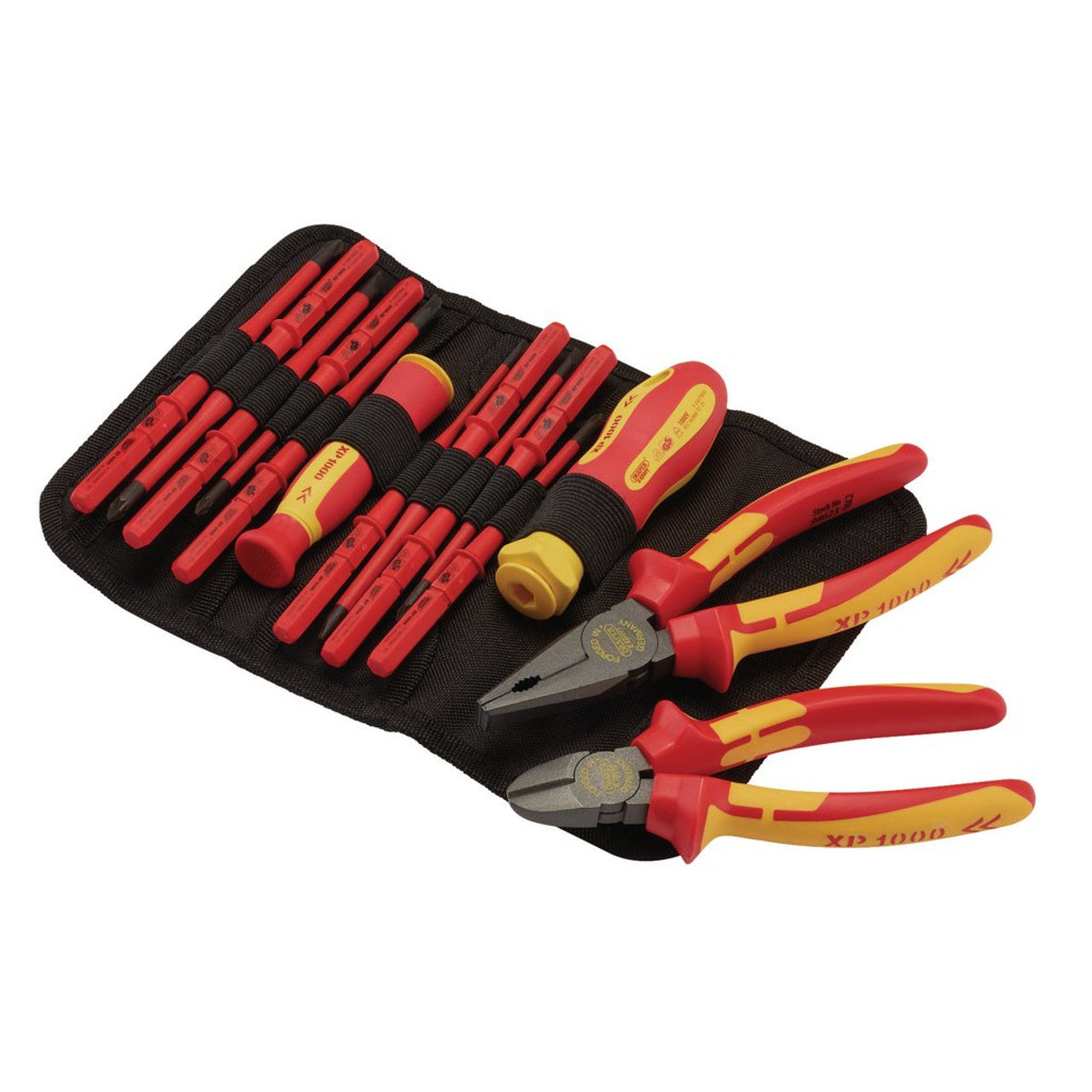 Draper Tools XP1000 VDE Slimline Screwdriver & Pliers Set 14 Piece