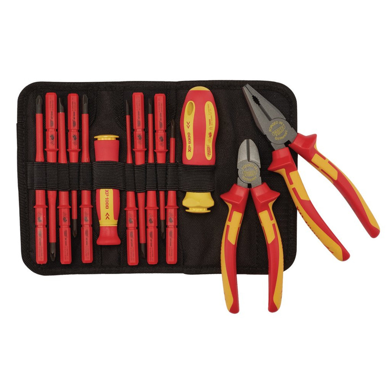 Draper Tools XP1000 VDE Slimline Screwdriver & Pliers Set 14 Piece