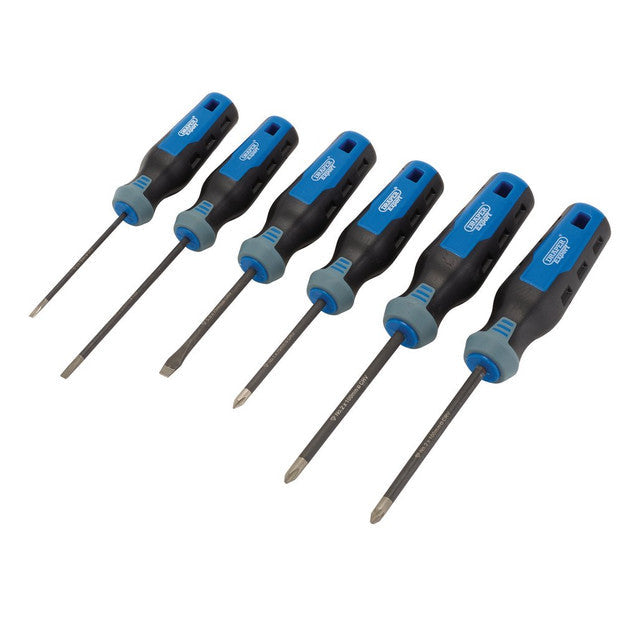 Draper Tools Expert 6 Piece Diamond Tipped Screwdriver Set for Professionals