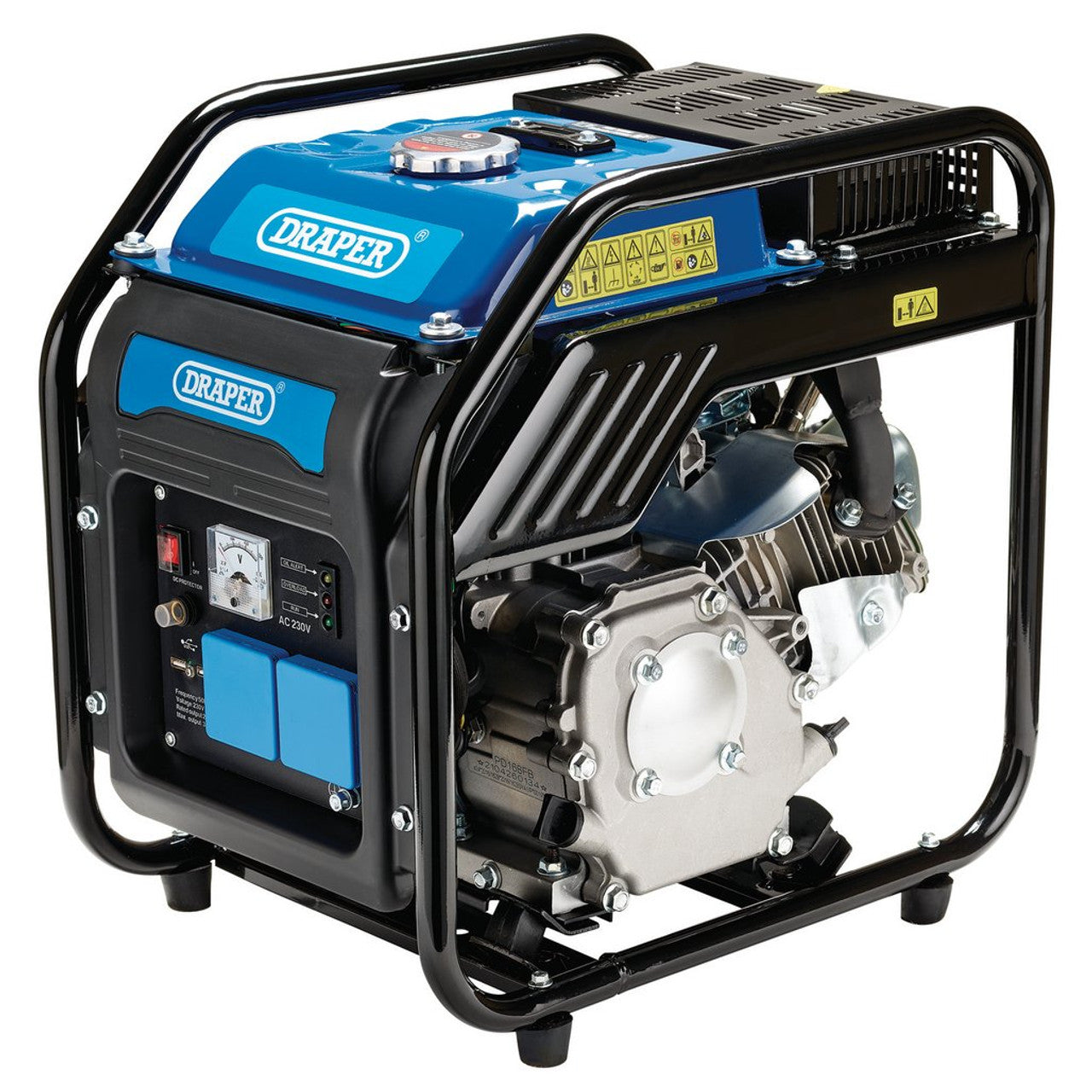 Draper Tools 2800W Petrol Open Frame Inverter Generator with USB Output