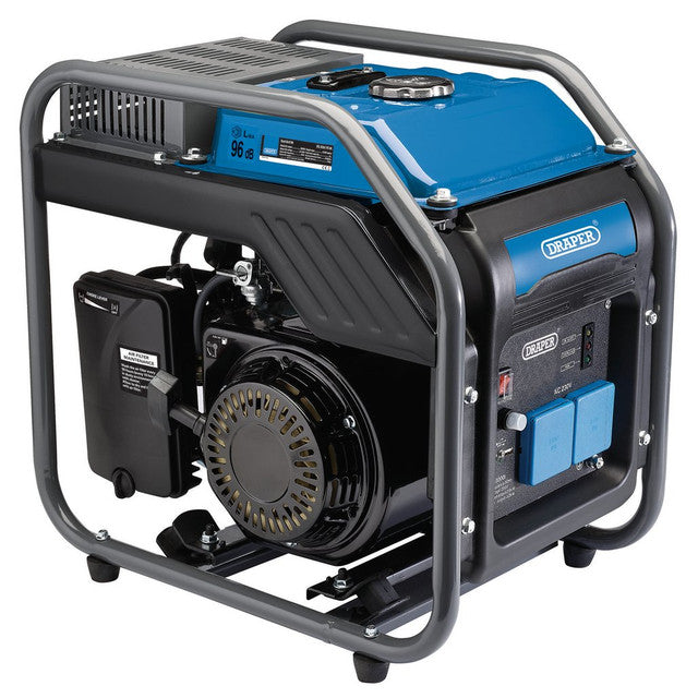 Draper Tools 2800W Petrol Open Frame Inverter Generator with USB Output