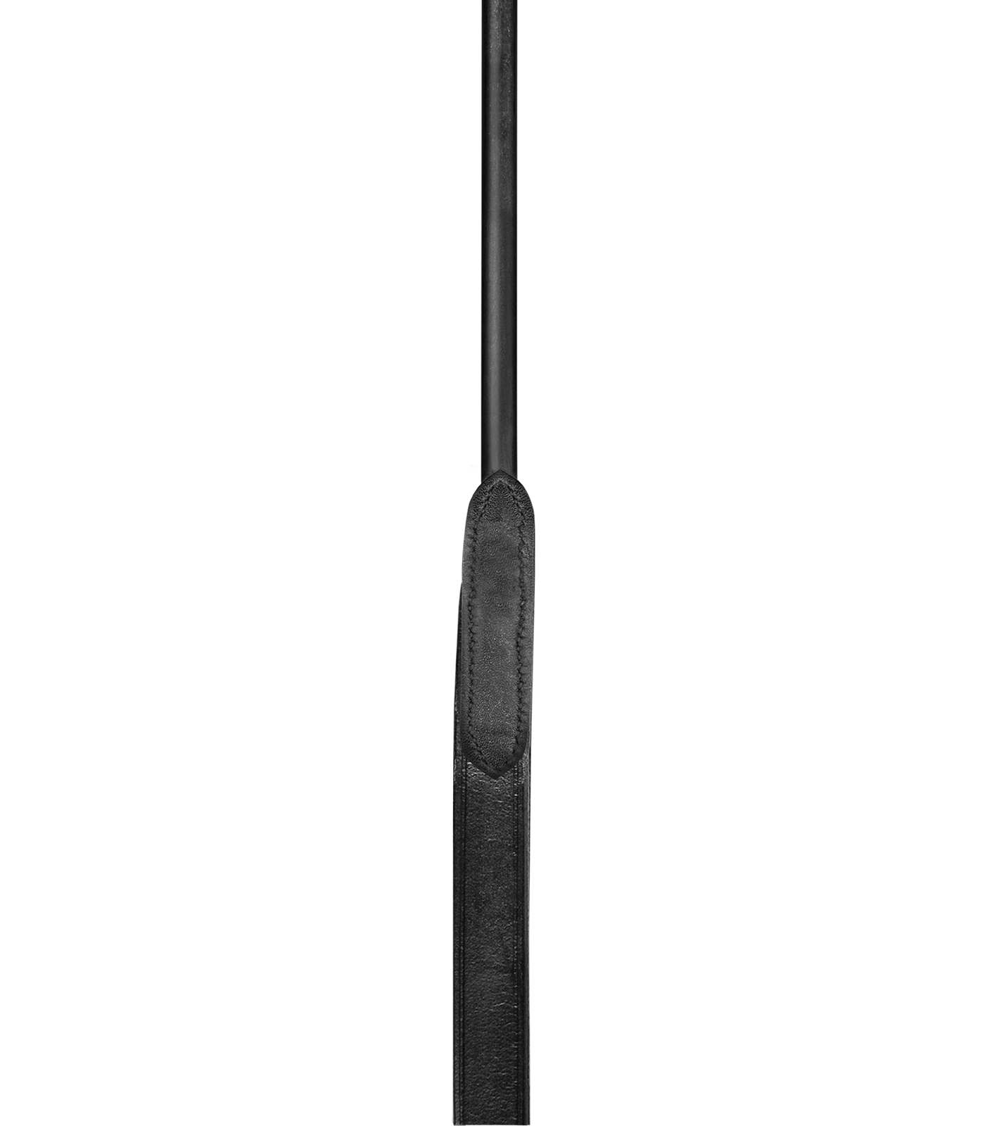 Waldhausen Round Stitched Leather Reins with Hooks #colour_black