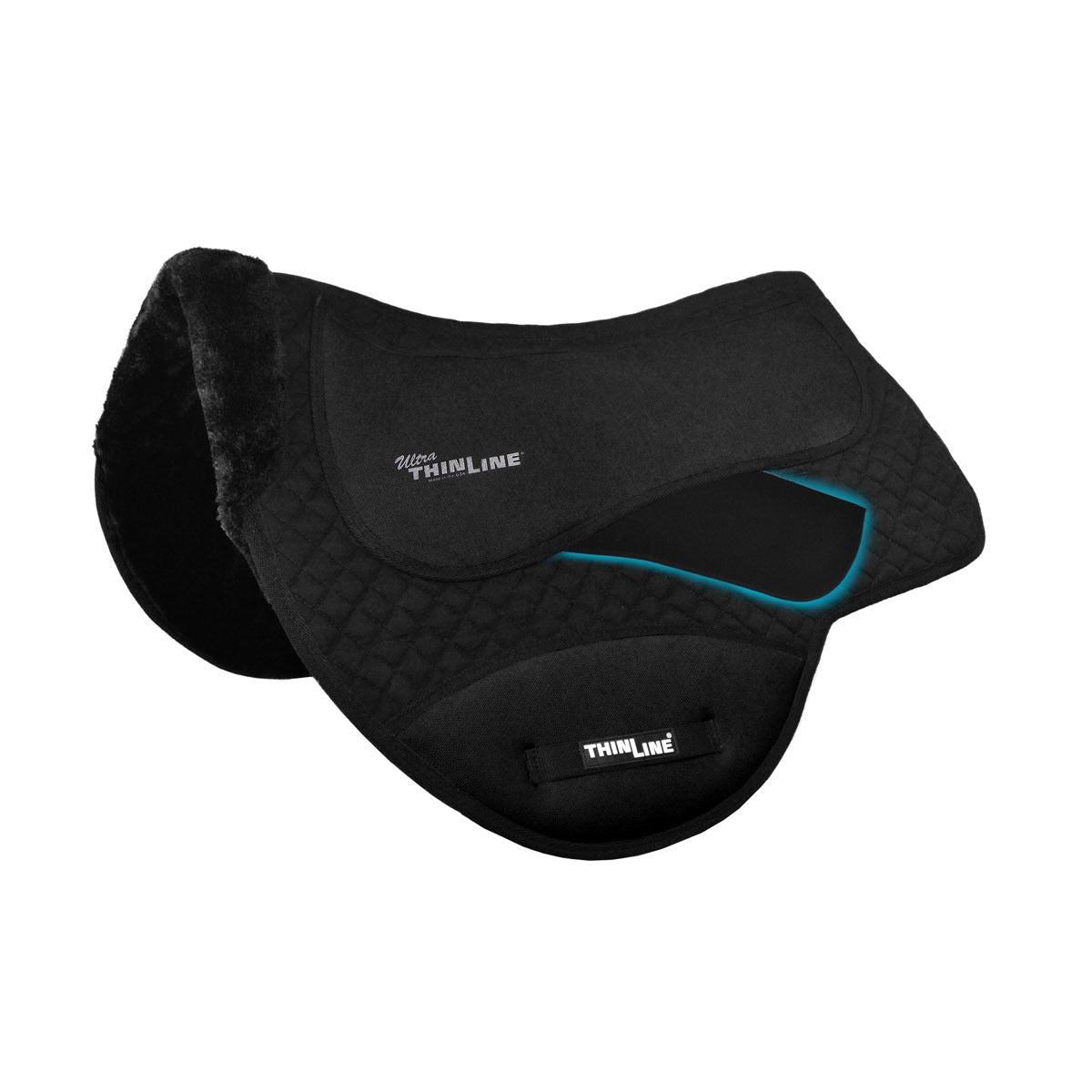 ThinLine Horse Endurance Dropped Rigging Fleece Lined Saddle Pad For Horses