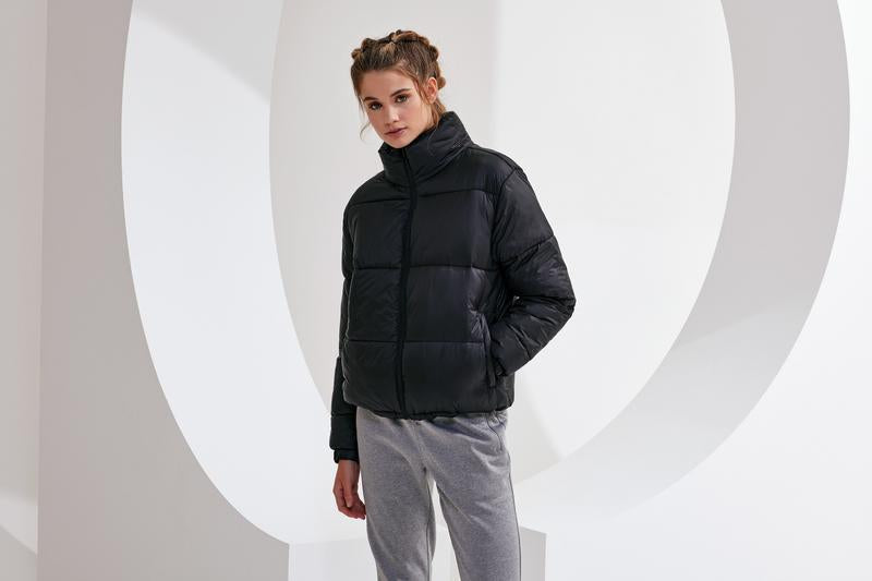 Women's TriDri Padded Jacket Lightweight Quilted High Neck Zip Pockets