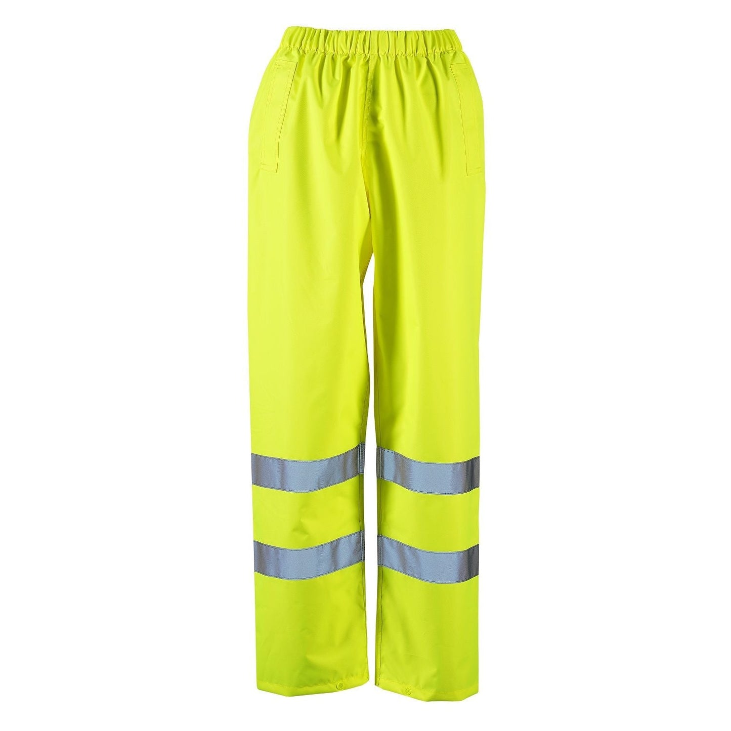 Supertouch Ladies Hi Vis Yellow Dua Over-Trousers Waterproof Adjustable Fit