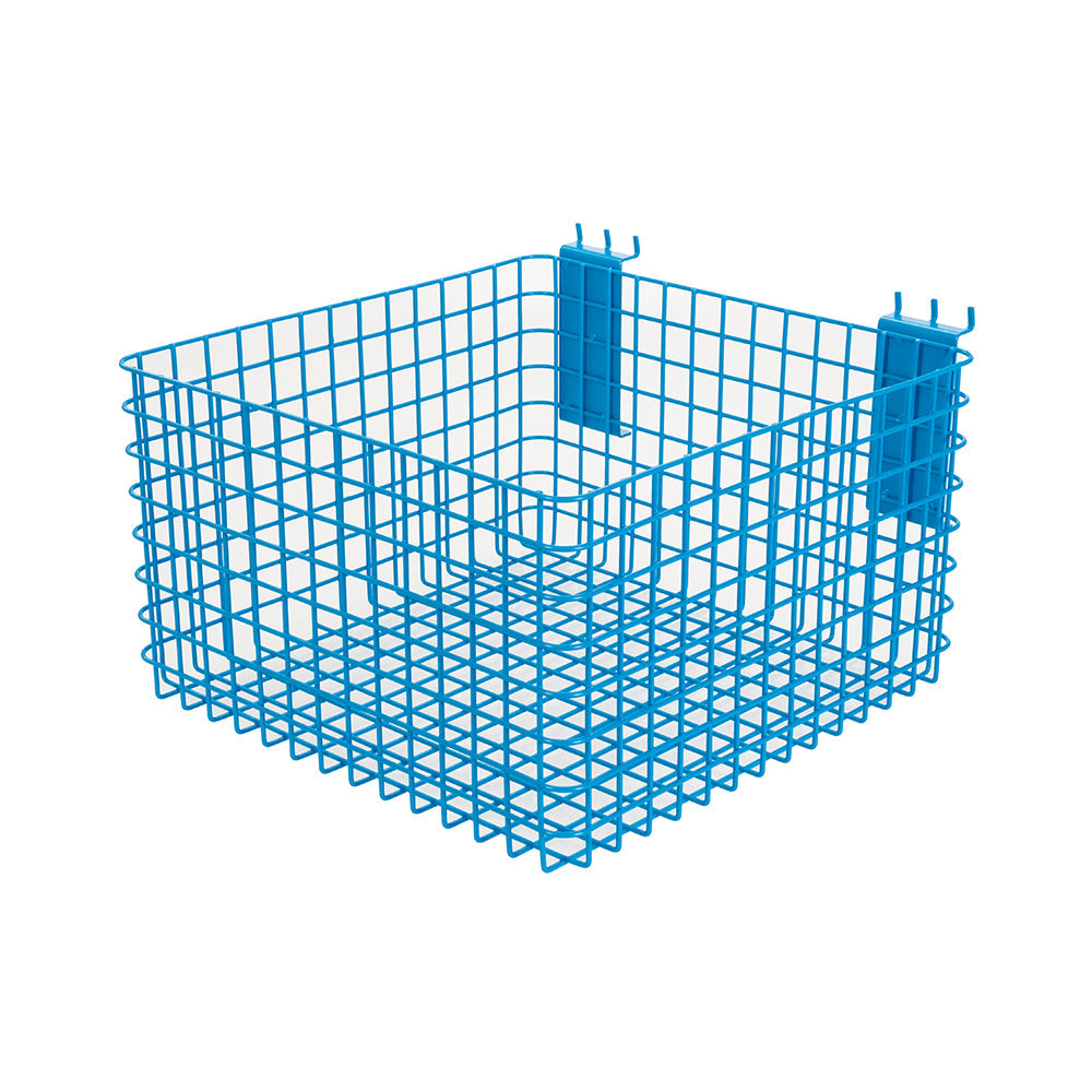 Silverline 300mm Basket for Toolbars and Pegboard Efficient Storage Blue Finish