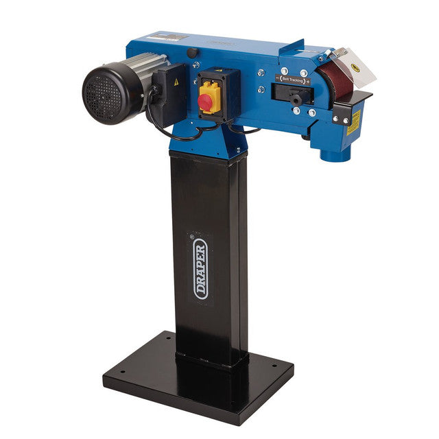 Draper Tools 230V Belt Linisher 1500W with Graphite Base & Dust Extraction