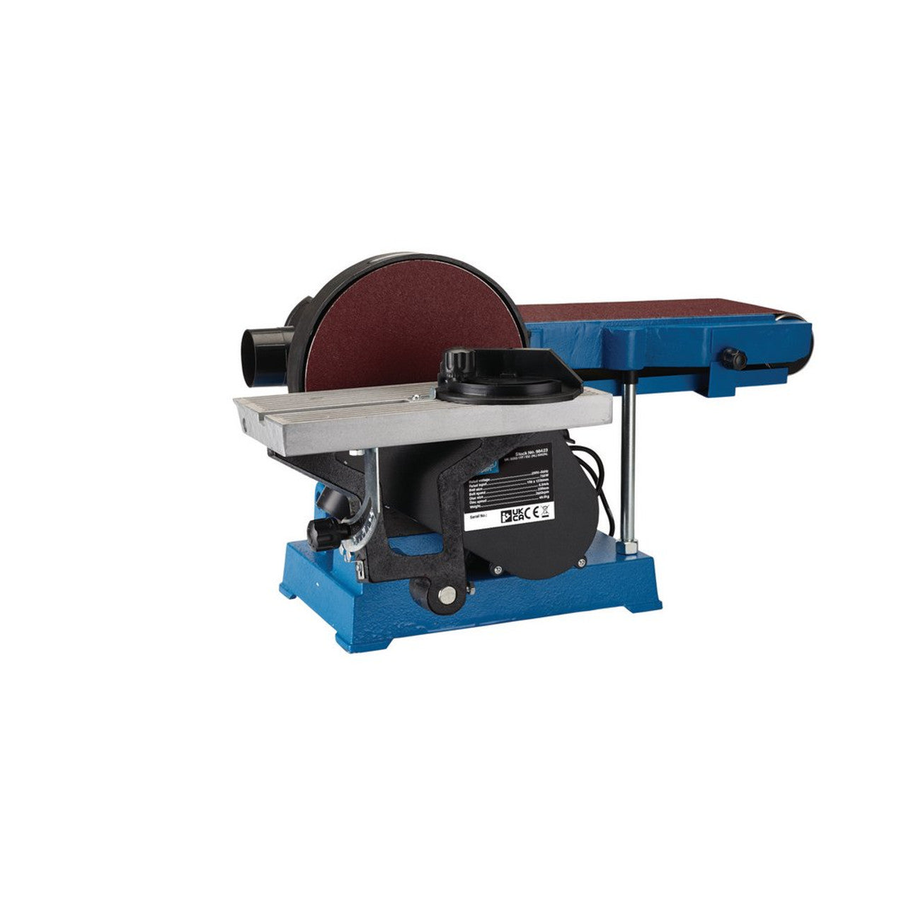 Draper Expert 230V Belt and Disc Sander 750W with Tool Stand and Dust Bag