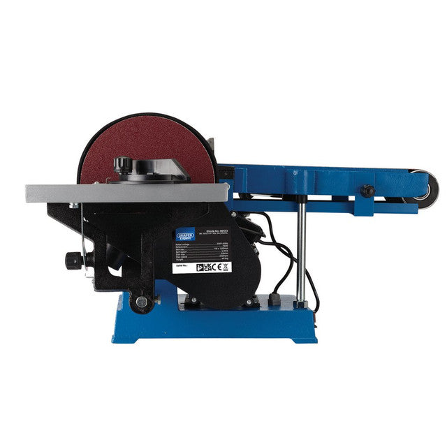 Draper Expert 230V Belt and Disc Sander 750W with Tool Stand and Dust Bag