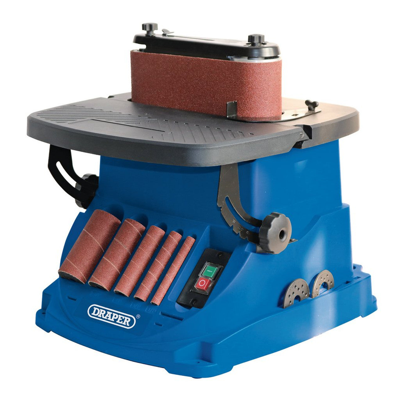 Draper Tools 230V Oscillating Spindle and Belt Sander 450W with Accessories