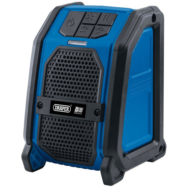 Draper Tools D20 20V Wireless Speaker Bluetooth USB Aux Compatible Bare Unit