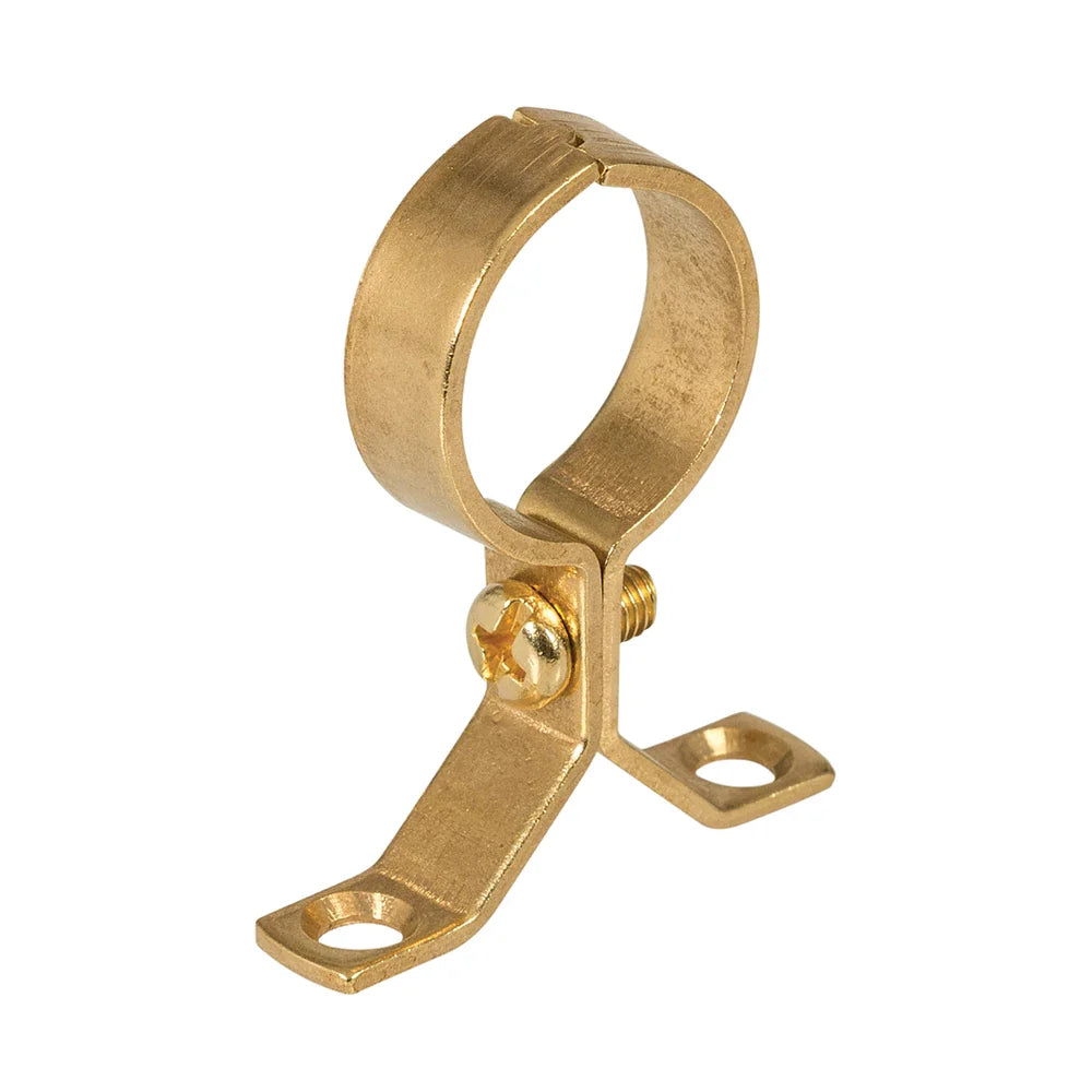 Plumbob Brass Pipe Bracket 22mm 5 Pack Durable Corrosion Resistant Mounting