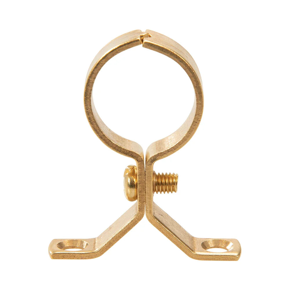 Plumbob Brass Pipe Bracket 22mm 5 Pack Durable Corrosion Resistant Mounting