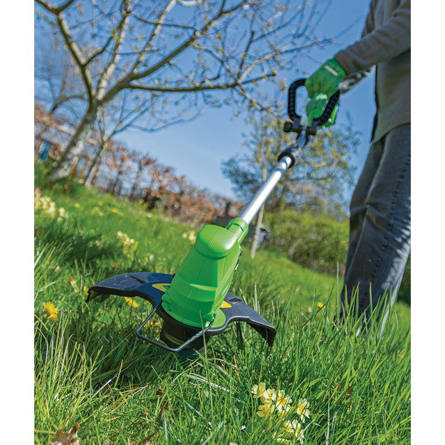 Draper Tools D20 40V Cordless Grass Trimmer Adjustable Head Auto-Feed Line