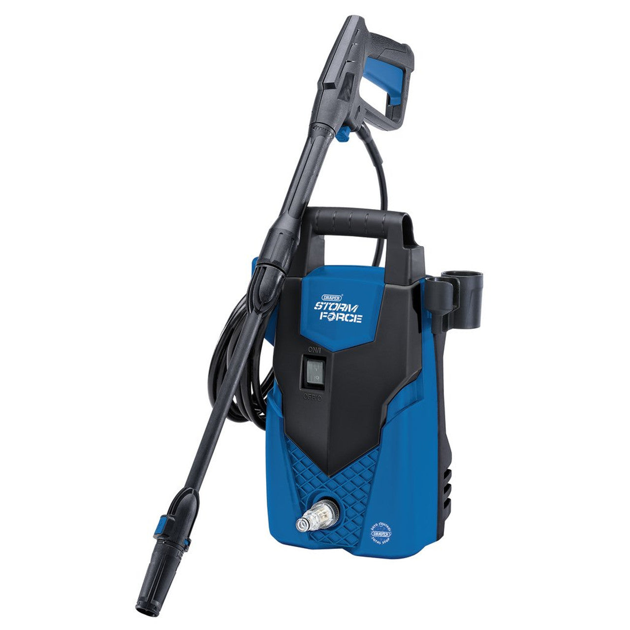 Draper Tools 1400W Pressure Washer 105Bar Lightweight with Accessories