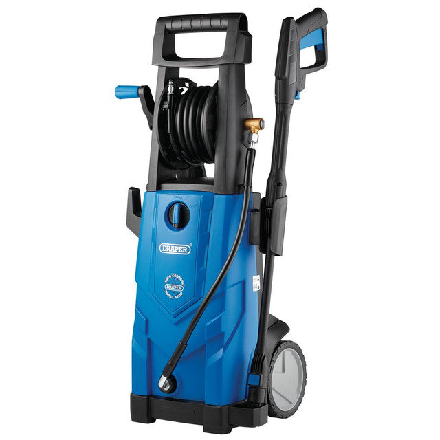 Draper Tools 2200W Pressure Washer 165Bar with Hose Detergent Bottle & Nozzles