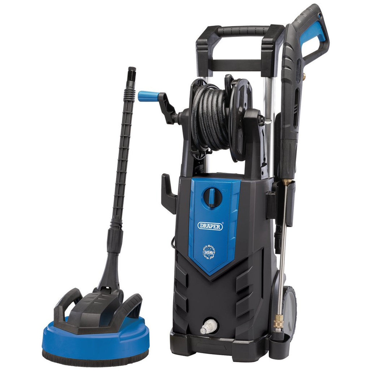 Draper Tools 2100W Pressure Washer 165Bar Brushless Motor with Patio Attachment
