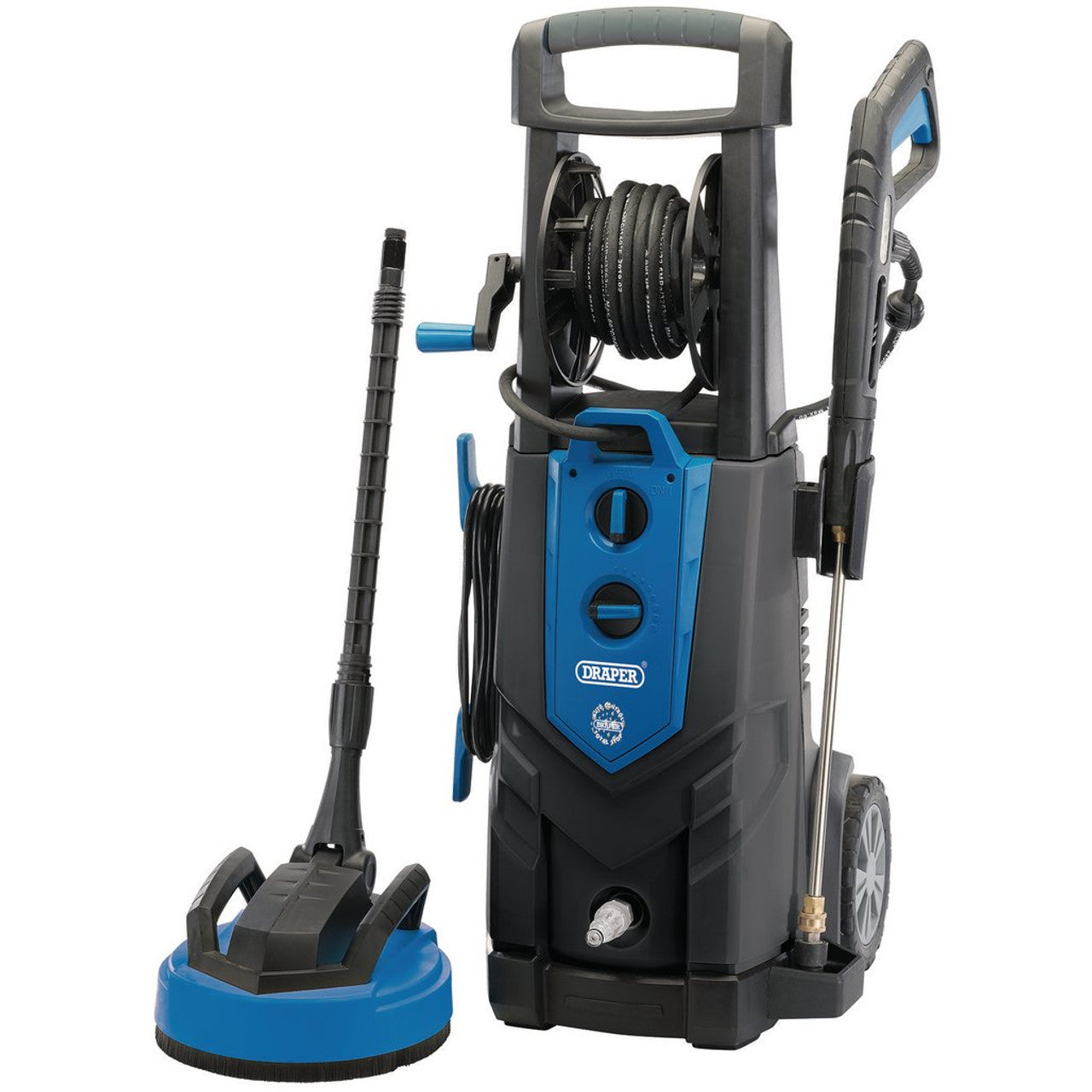 Draper Tools 2500W Pressure Washer 195Bar Induction Motor with Hose & Nozzles
