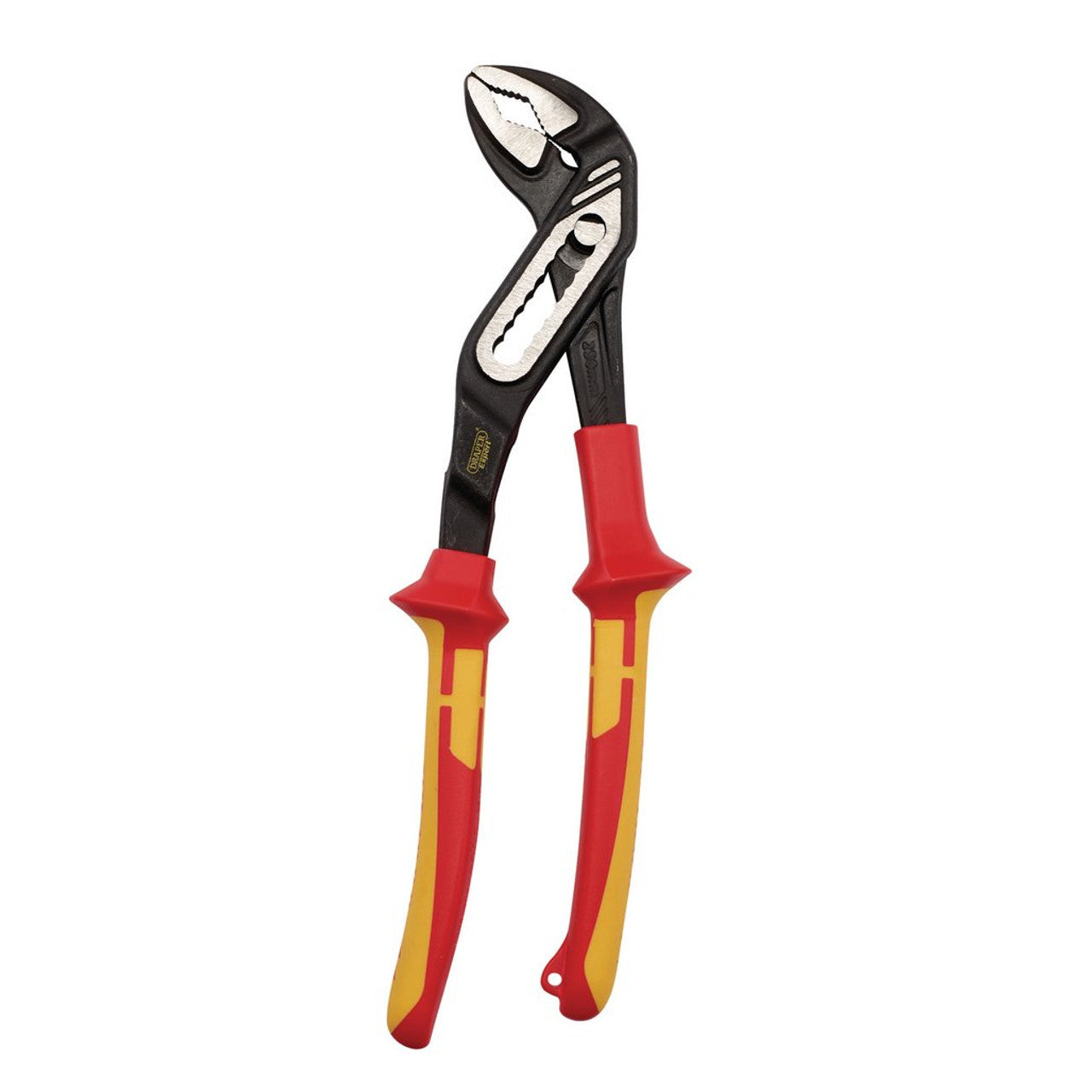 Draper XP1000 VDE Water Pump Pliers 250mm Tethered Soft Grip Live Circuit Use