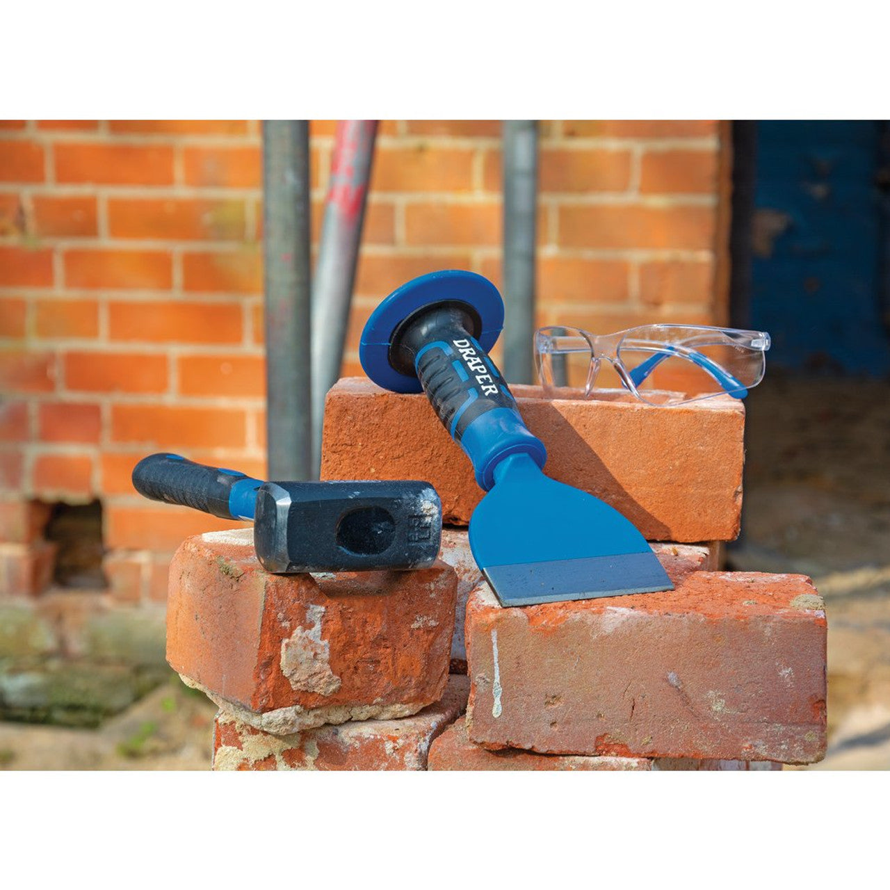 Draper Expert Brick Bolster 100mm with Guard High-Quality Steel Octagonal Shank