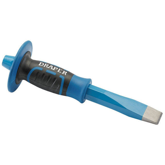 Draper Expert Cold Chisel 250x25mm with Guard High-Quality Steel Octagonal Shank