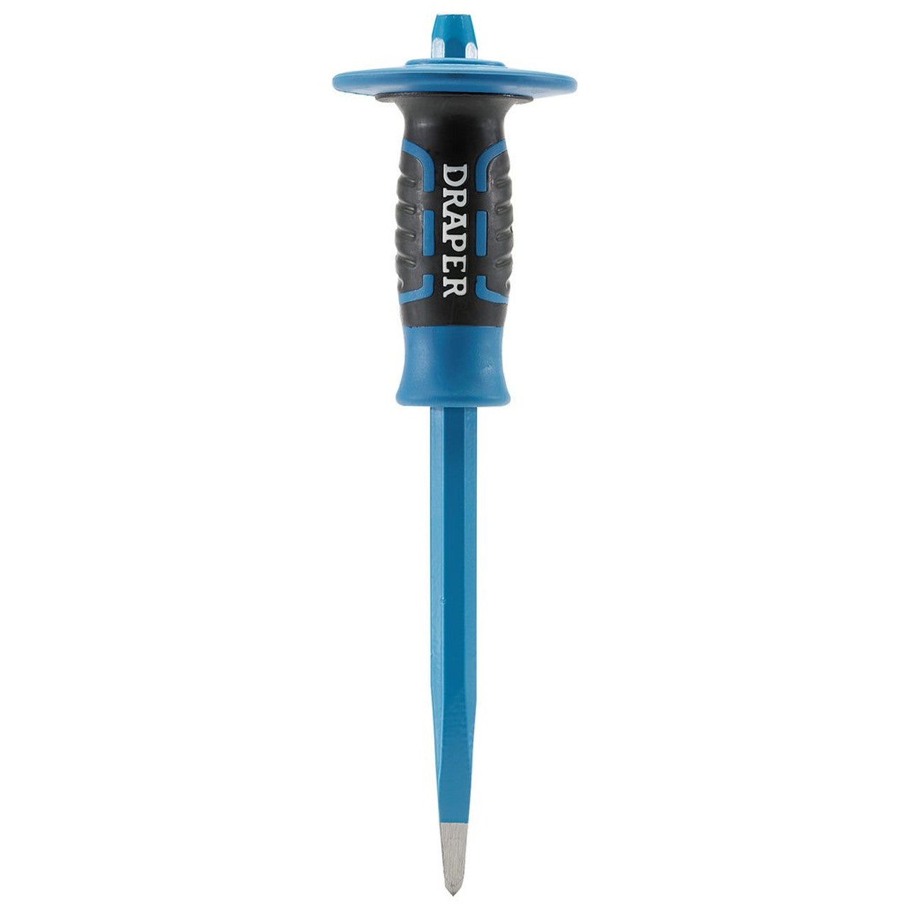 Draper Expert Point Chisel 300mm with Guard, High-Quality Steel, Octagonal Shank