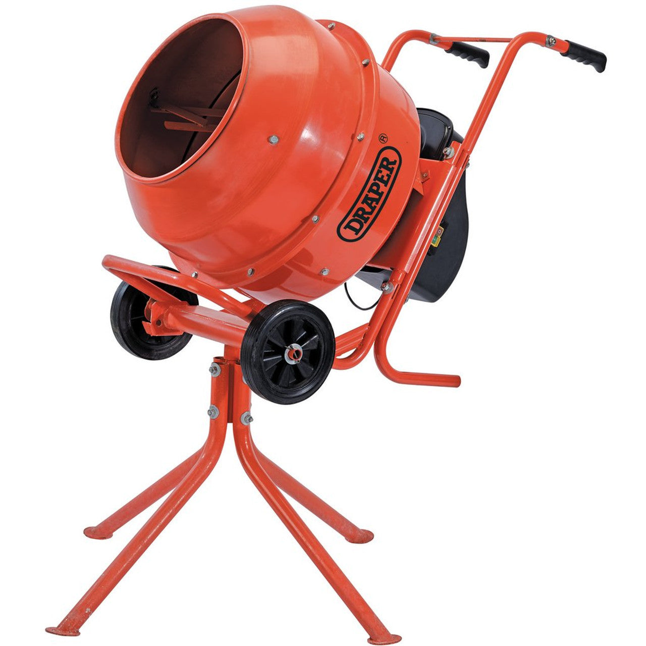 Draper Tools 230V Cement Mixer 160L Heavy Duty with Stand and Wheels