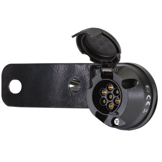 Draper Tools 7-Pin N-Type Towing Socket Assembly with 1.5m Cable & Bracket