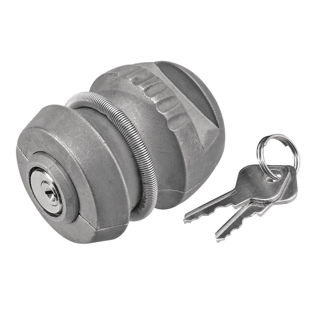 Draper Tools Tow Ball Lock 50mm Non-Corrosive Steel with 2 Keys & Hex Key