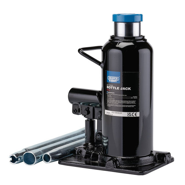 Draper Expert 20 Tonne Hydraulic Bottle Jack 270-420mm Heavy Duty Lift
