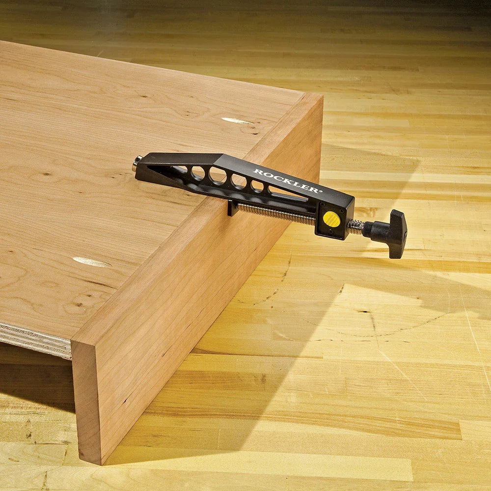 Rockler Quick-Release Pock-it Hole Clamp Ergonomic Design for Easy Clamping