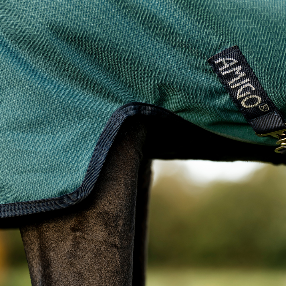 Horseware Ireland Amigo Ripstop 900 0g Turnout Rug #colour_dynasty-green-navy-silver