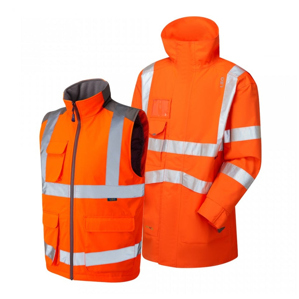 Leo Workwear Clovelly Torrington 3-in-1 Anorak Bodywarmer Waterproof S-6XL