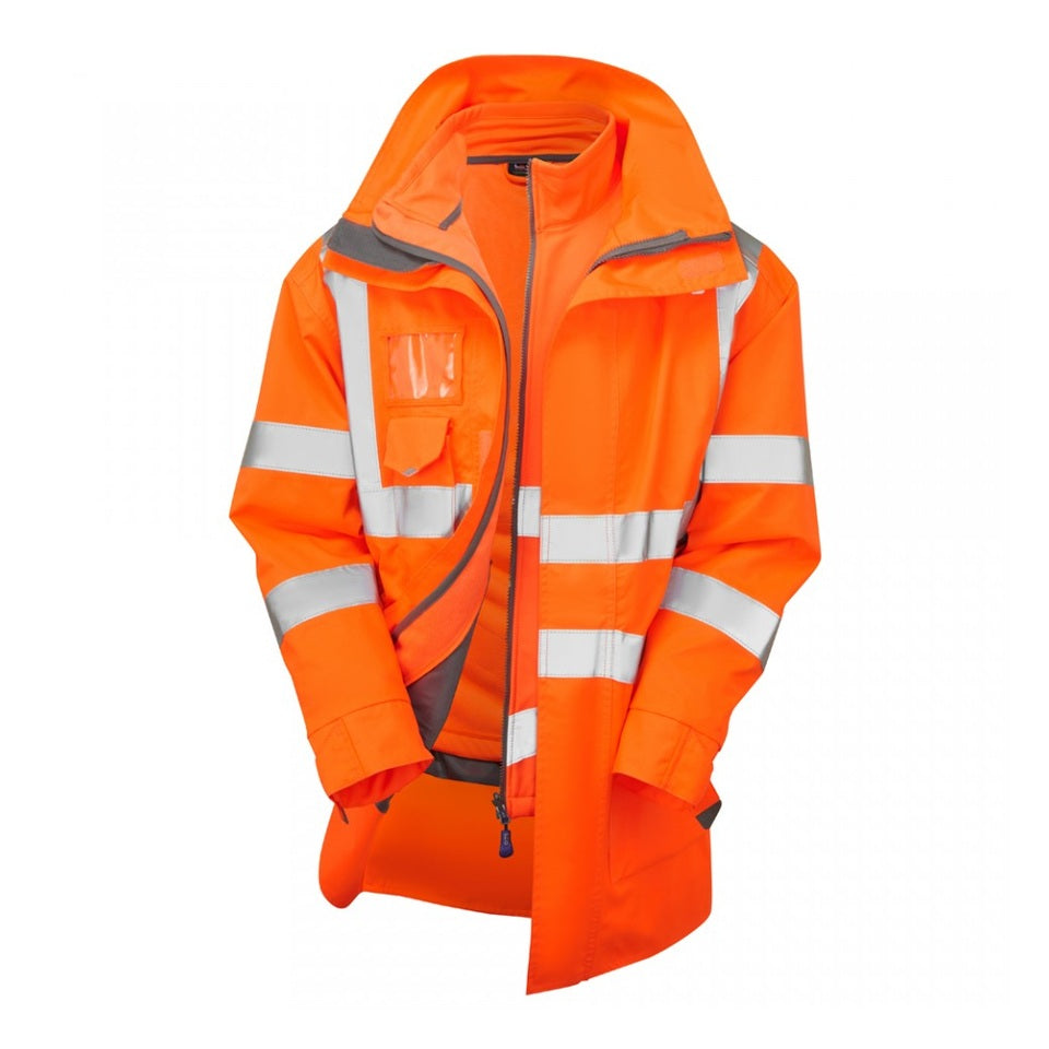 Leo Workwear Clovelly Buckland 3-in-1 Anorak Softshell Jacket Waterproof S-6XL