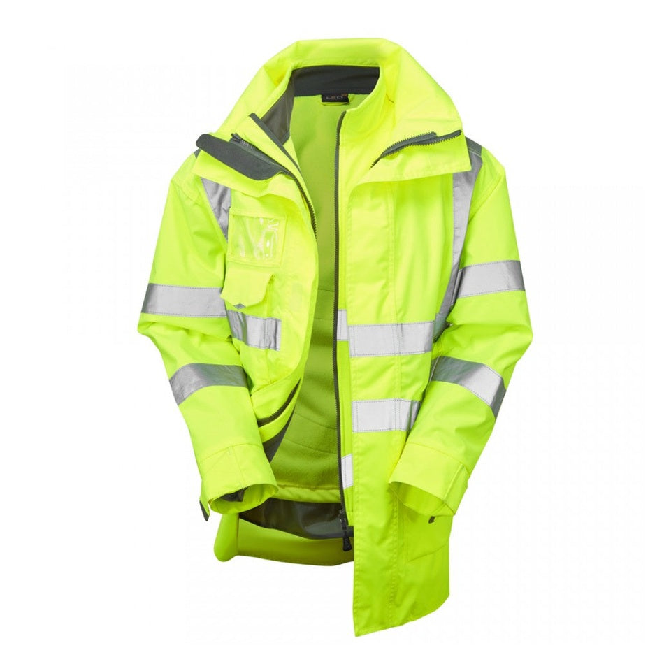 Leo Workwear Clovelly Buckland 3-in-1 Anorak Softshell Jacket Waterproof S-6XL