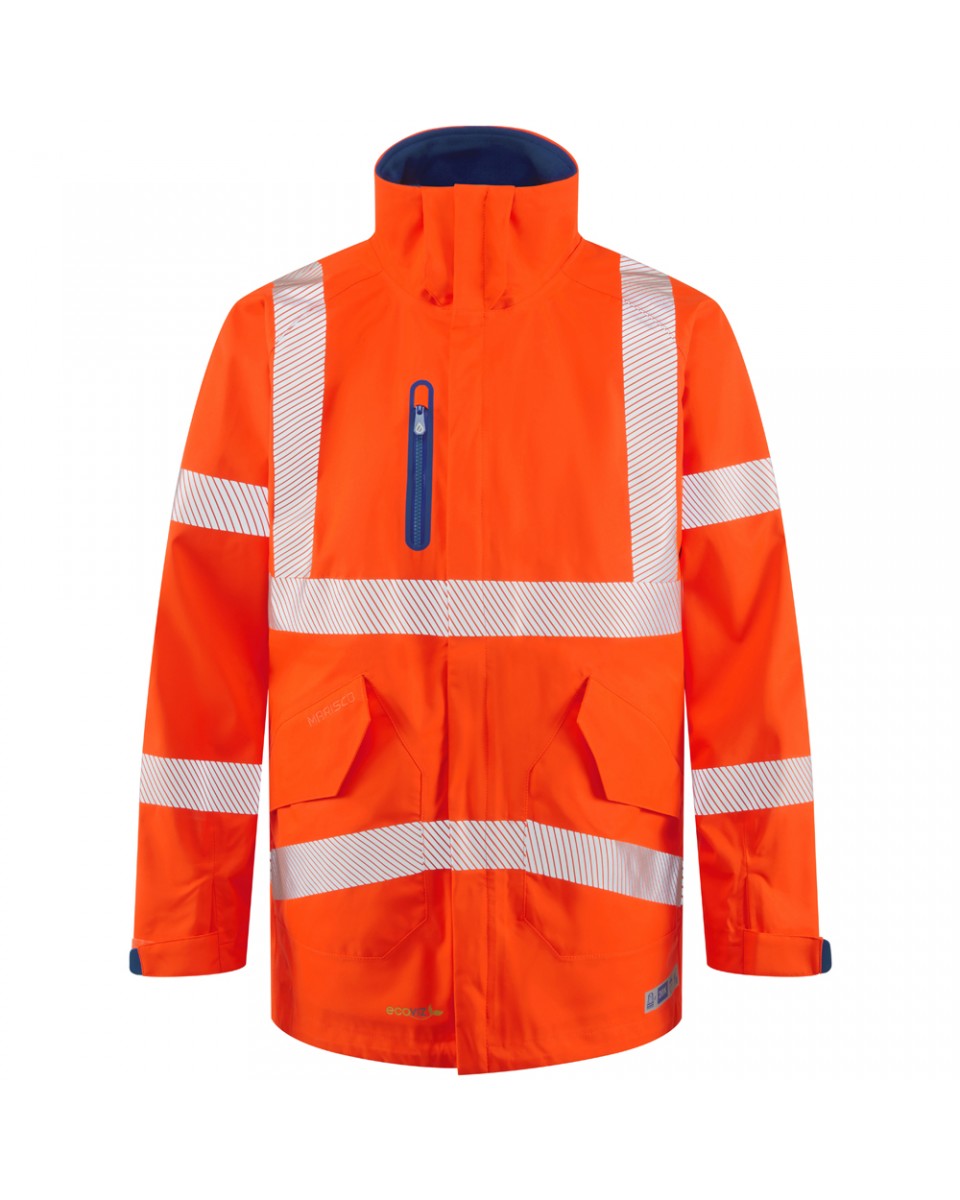 Leo Workwear Marisco LTEC 20K Waterproof Jacket, Breathable, Adjustable Hood